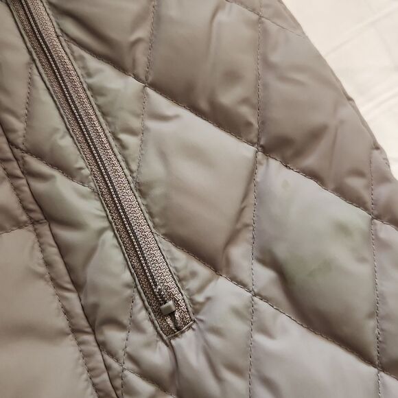 Larry LEVINE DOWN Puffer Trench Coat XS - Picture 13 of 14